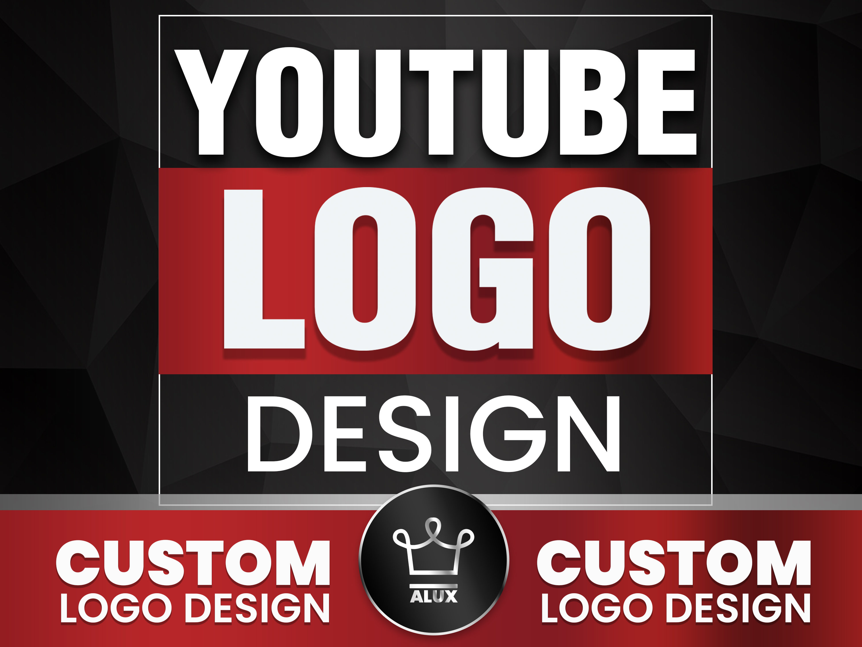 YOUTUBE LOGO Design Custom Youtube Logo Design Service. I Etsy