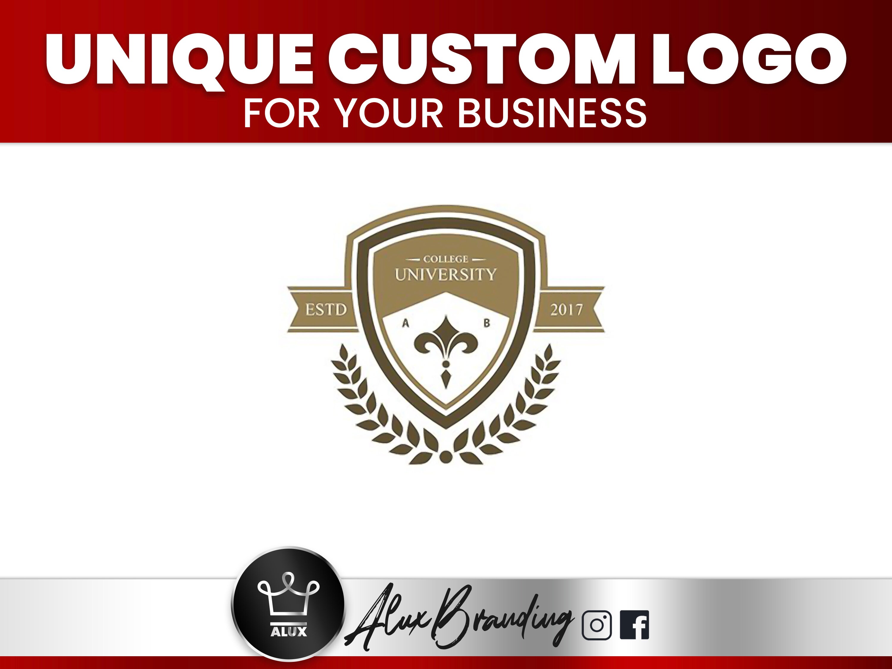 UNIVERSITY LOGO Design Custom University Logo Design Service. | Etsy