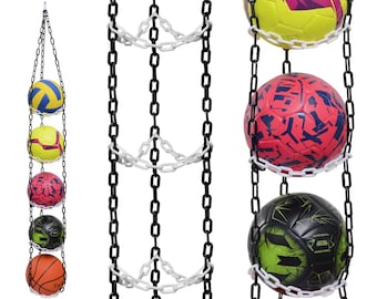 Bal hanger, voetbal geschenken voor jongens, voetbal kamer decor, bal opslag, jongens slaapkamer voetbal thema, jongens slaapkamer opslag, verjaardagscadeau