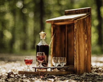 Vogelhaus mit Minibar - Original Geschenke für Männer, Lustig Geburtstag Geschenk für Mann, Lustige Männer Geschenke, Garten Geschenk Mann