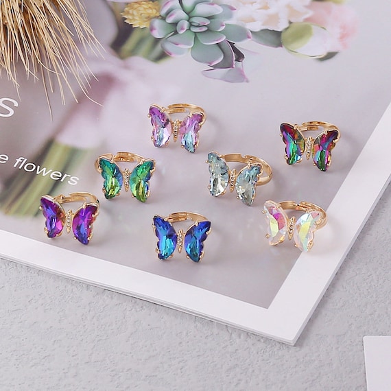 Etsy butterfly deals ring