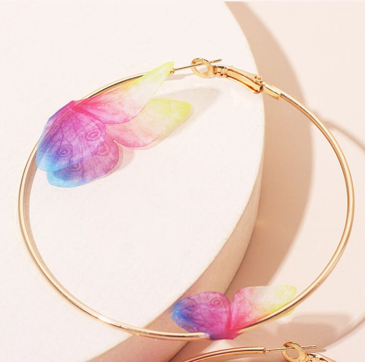 BUTTERFLY HOOP - GOLD main image 1