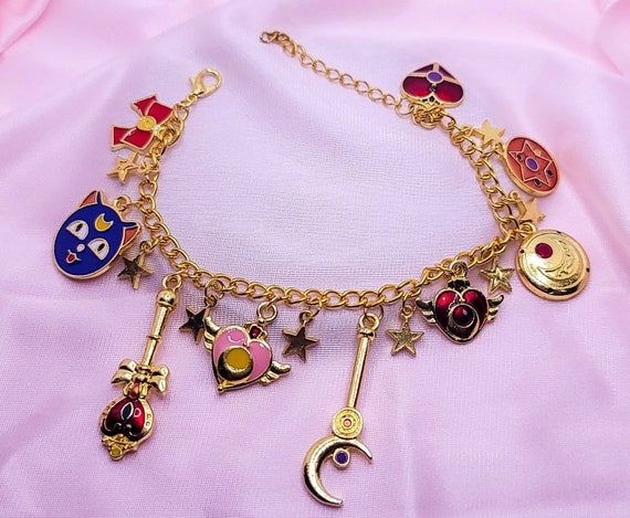 Sailor moon charm bracelet discount