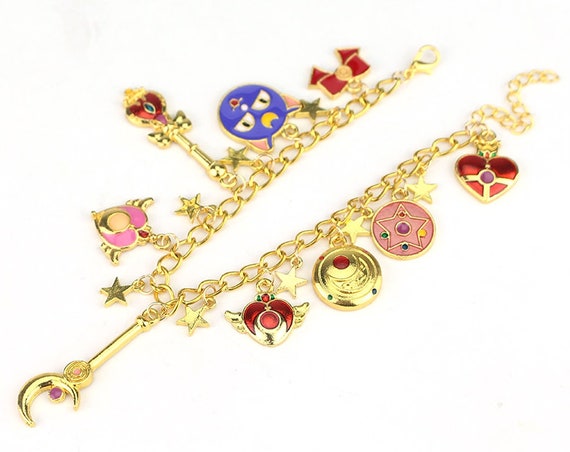 Sailor moon hotsell charm bracelet