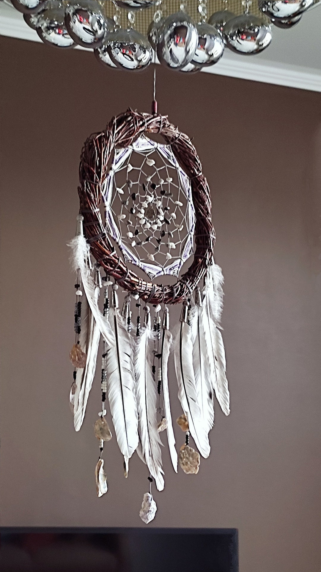 Real Dream Catcher With Healing Stones. Authentic Dream Etsy
