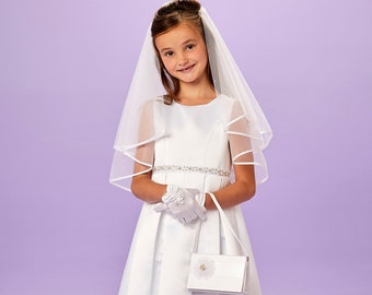 Layla White Sleeveless Ankle Length Holy Communion Dress