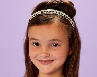 Julia Diamante Tiara/ Headband Communion/ Flower Girl