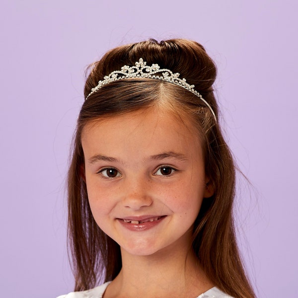 Beatrice Diamante Tiara/Headband Communion/ Flower Girl