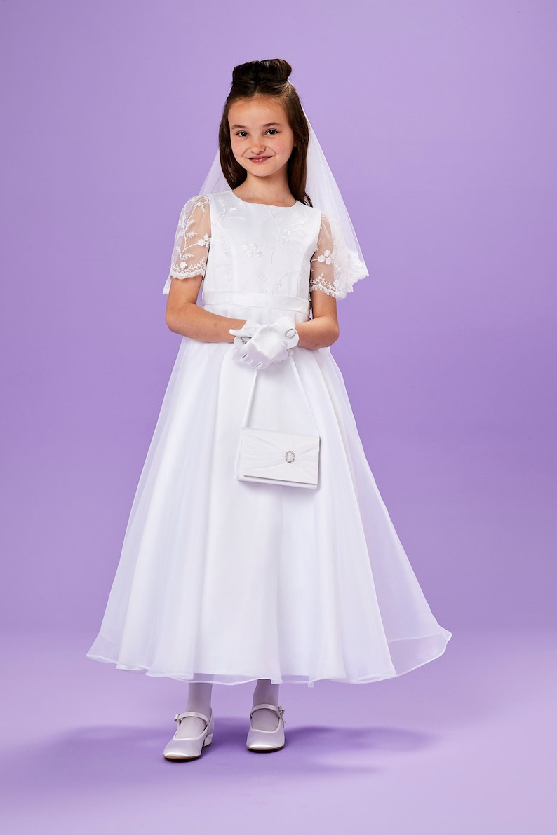 Shannon Short Sleeve Holy Communion Dress image 1