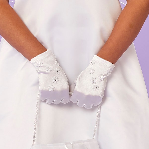 Rebecca Girls White Holy Communion Glove