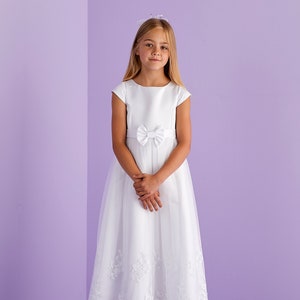 Kitty Girls White Holy Communion Dress Ankle Length