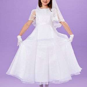 Shannon Short Sleeve Holy Communion Dress image 3