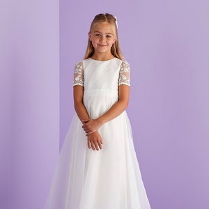 Melissa Ivory Ankle Length Holy Communion Dress Age 7 SALE