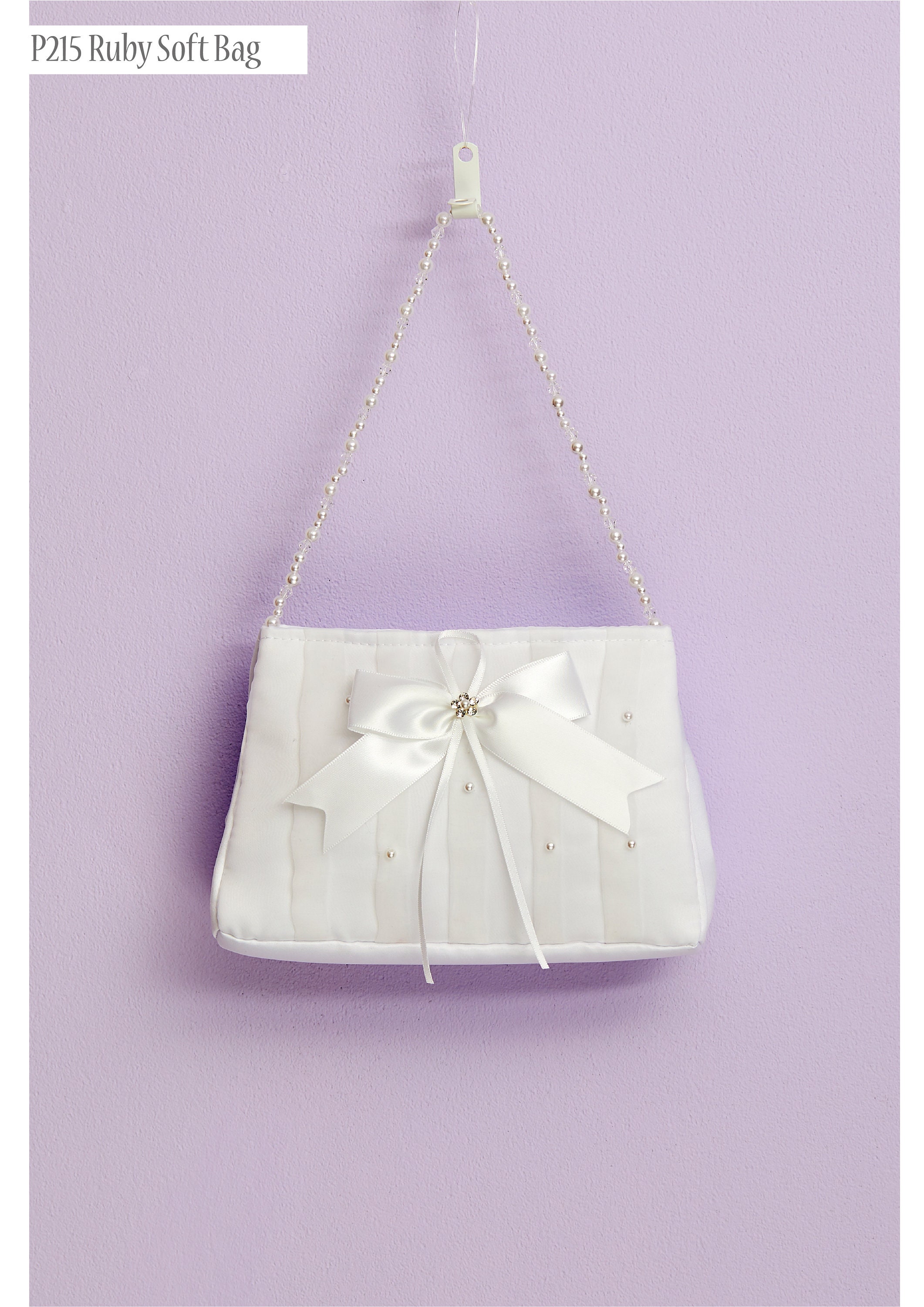BILAN Gold Beaded Frame Purse ＿WHITE