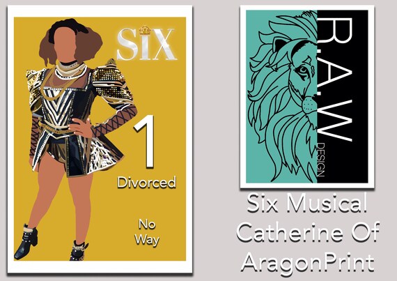 Six Musical Catherine of Aragon. Six Musical Vector Portrait Art