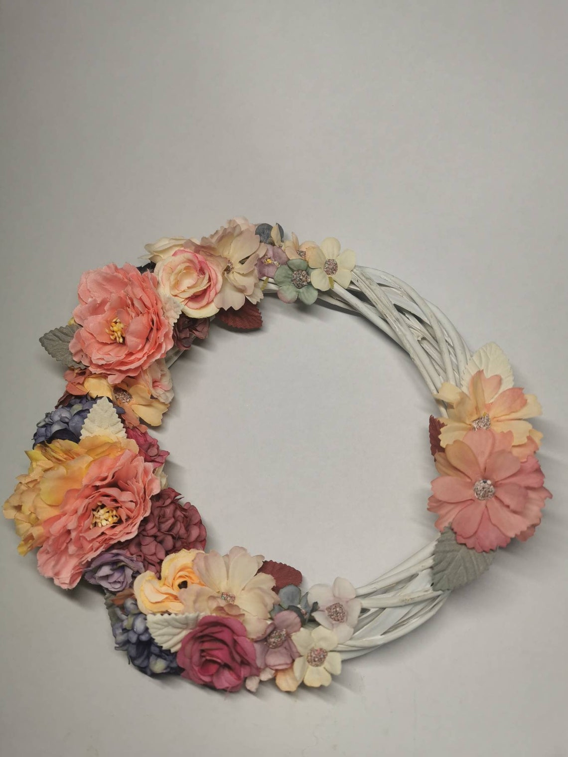 Floral wreath/Wall decor/Wall hanging/Everyday wreath/Room Etsy