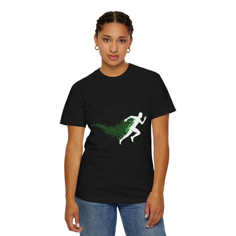 Binary Code Runner Shirt – Cyberpunk Performance Tee image 4