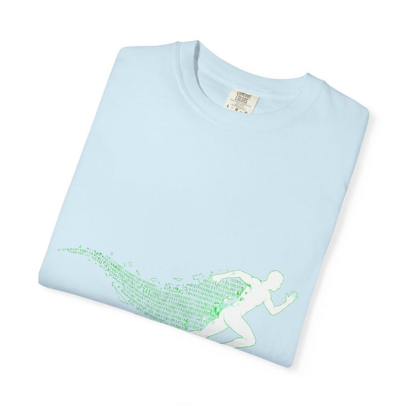 Binary Code Runner Shirt – Cyberpunk Performance Tee image 14