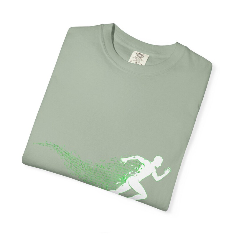 Binary Code Runner Shirt – Cyberpunk Performance Tee image 8