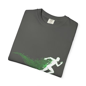 Binary Code Runner Shirt – Cyberpunk Performance Tee image 6