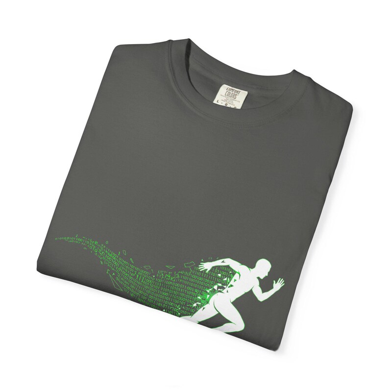 Binary Code Runner Shirt – Cyberpunk Performance Tee image 6