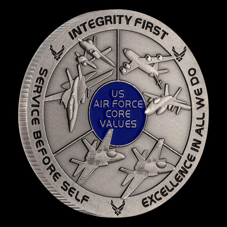 Air Force Core Values Challenge Coin - Etsy