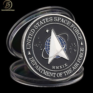 Space Force Coin with US Logo, Commemorative Military Collectible