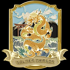 Golden Dragon Challenge Coin Large engraving Available - Etsy