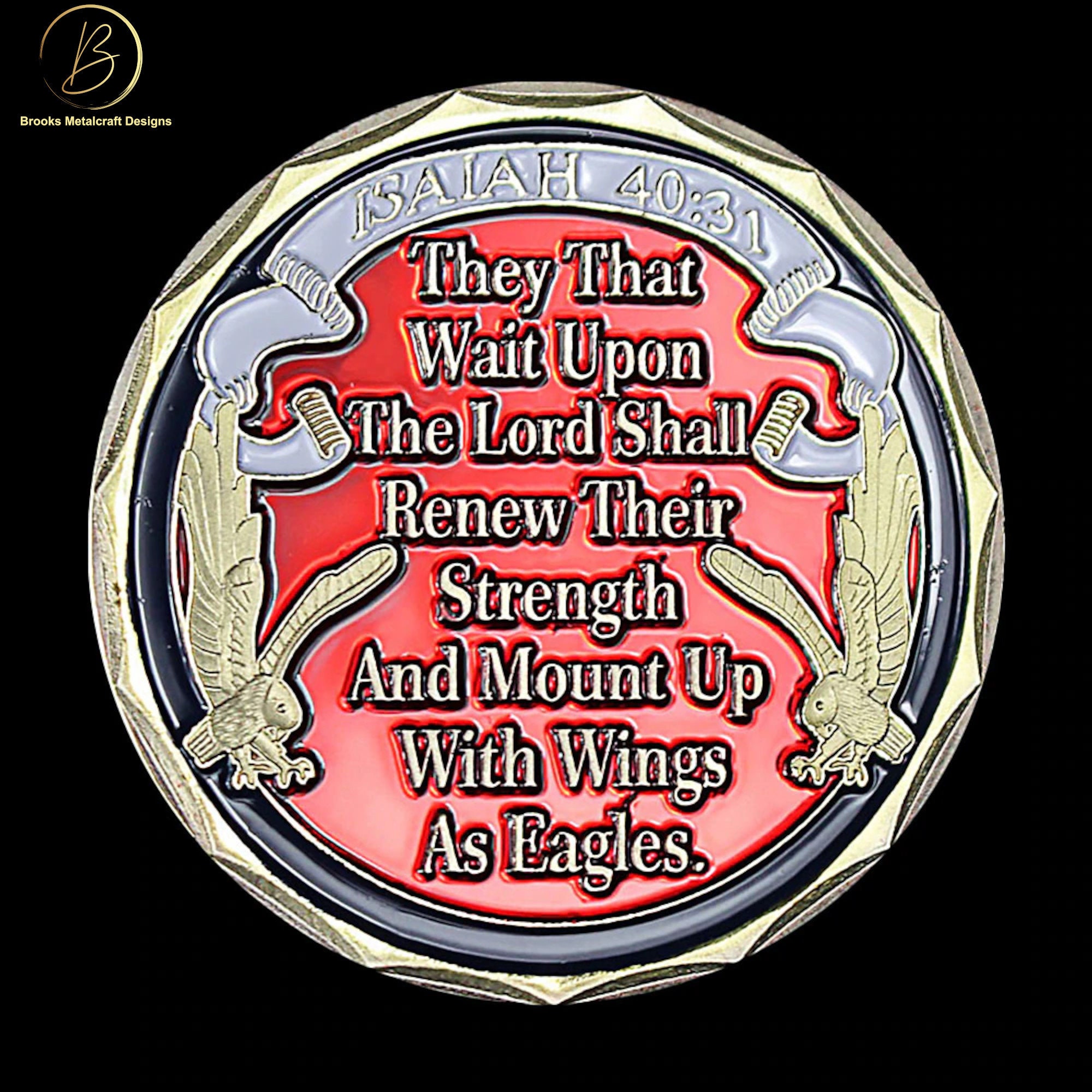 Isaiah 4031 Mount up With Wings as Eagles US and Christian Etsy