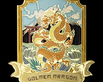 Golden Dragon Challenge Coin - Large - Etsy