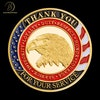 Pièce Commémorative Militaire U.S. 'Faith' En Métal Plaqué Or - Diamètre 40 Mm, épaisseur 3 Mm, Pour Collection Ou Cadeau