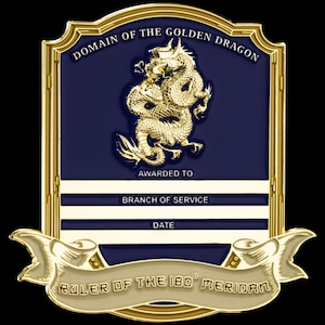Golden Dragon Challenge Coin Large engraving Available - Etsy
