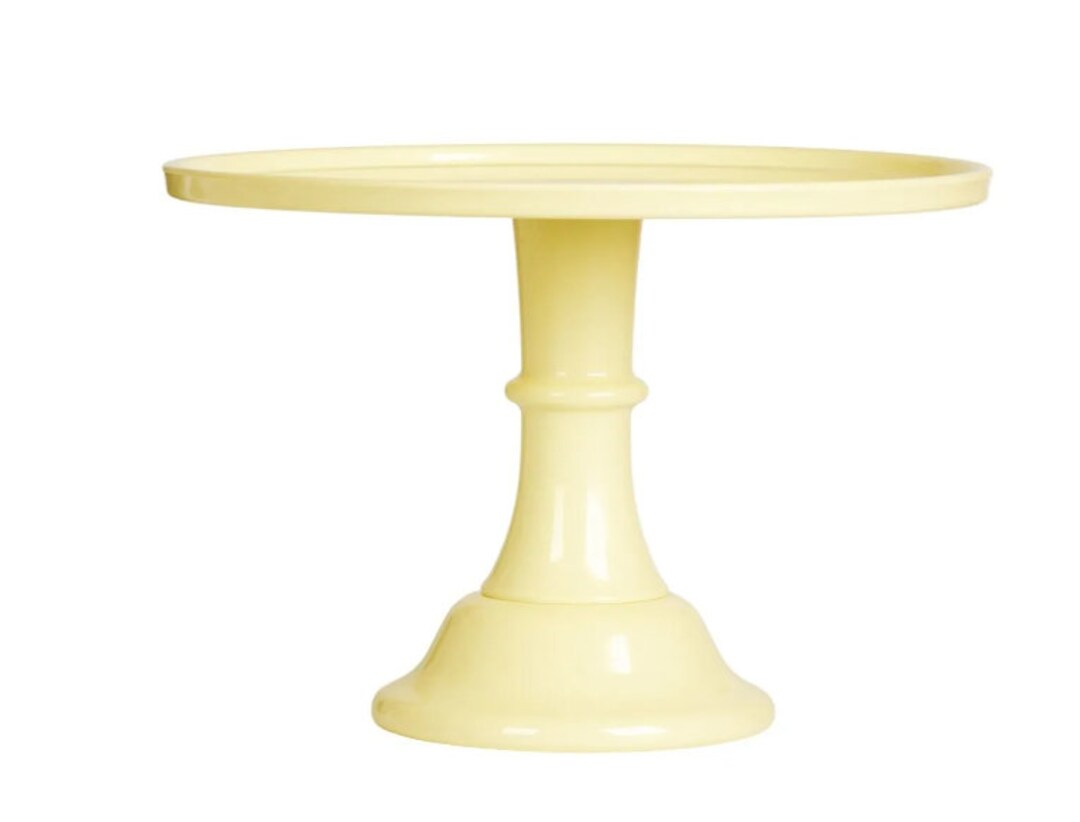 Birthday Cake Stand in Yellow, Cake Plate, Birthday Cake Stand, Blue