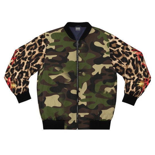 Tiger Queen Unisex Bomber Jacket designed by Beverly Feldman