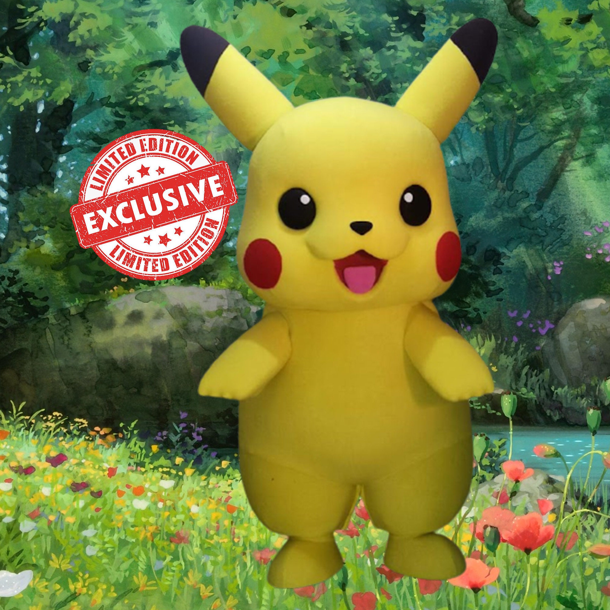 Pokémon Orecchie Pikachu Yellow 3D Tutina Bambini Vestito di Sonno 