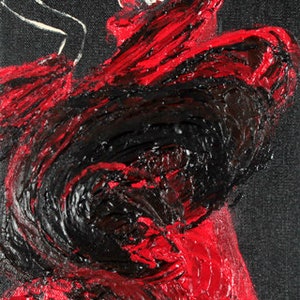 Flamenco in Red Greeting Card image 2