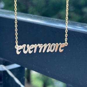 evermore necklace, TS inspired