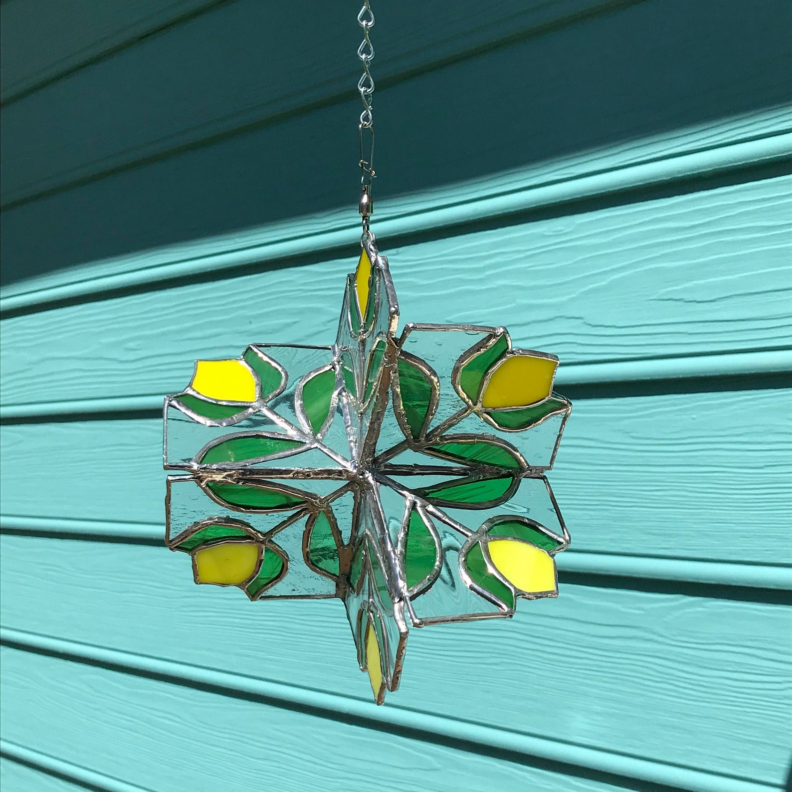 Stained Glass Wind Spinner Etsy