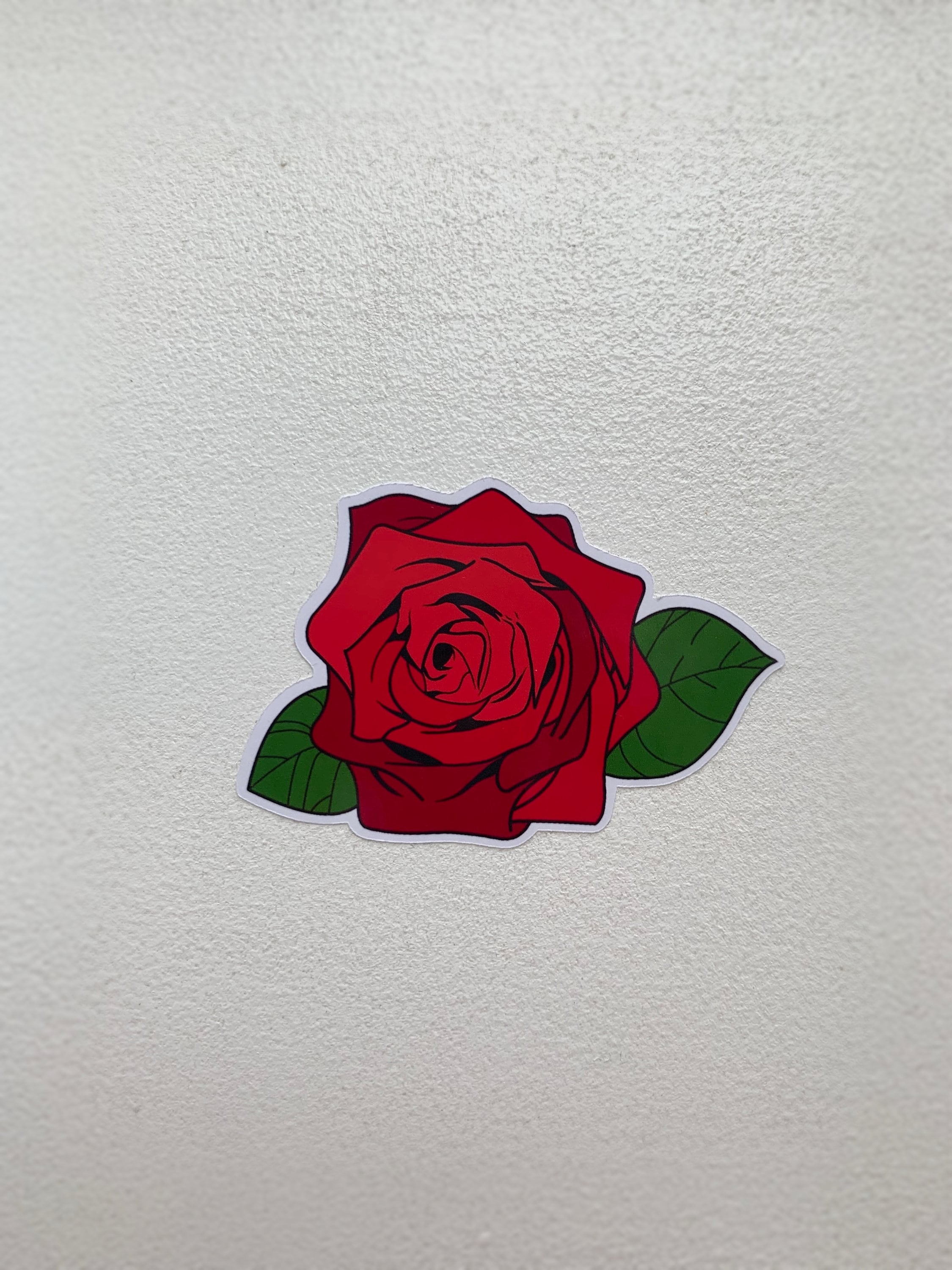 Red Rose Stickers Rose Stickers Flower stickers Red Rose | Etsy
