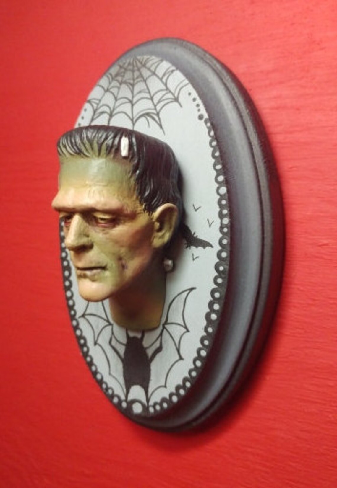 Custom Frankenstein Monster wall plaque horror decurations Etsy