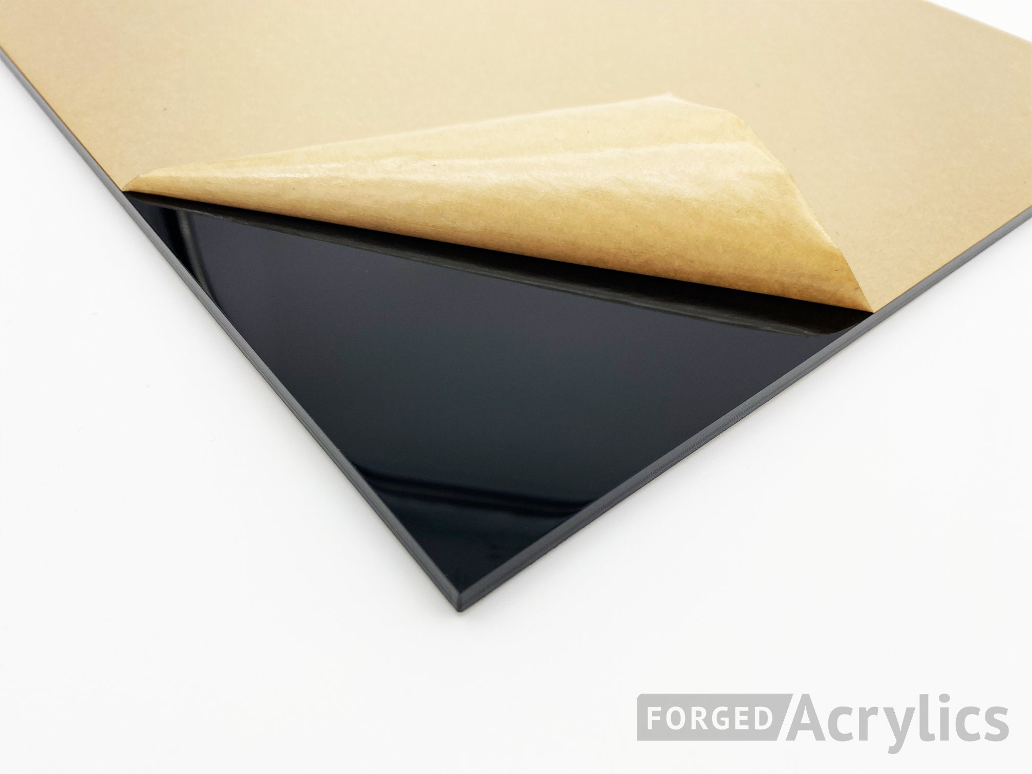 Black Acrylic 1/4 inch (6mm) Plexiglass Sheet 12 inch x 12 inch Cast (0.220-0.236 inch) Thick AZM, Size: 8