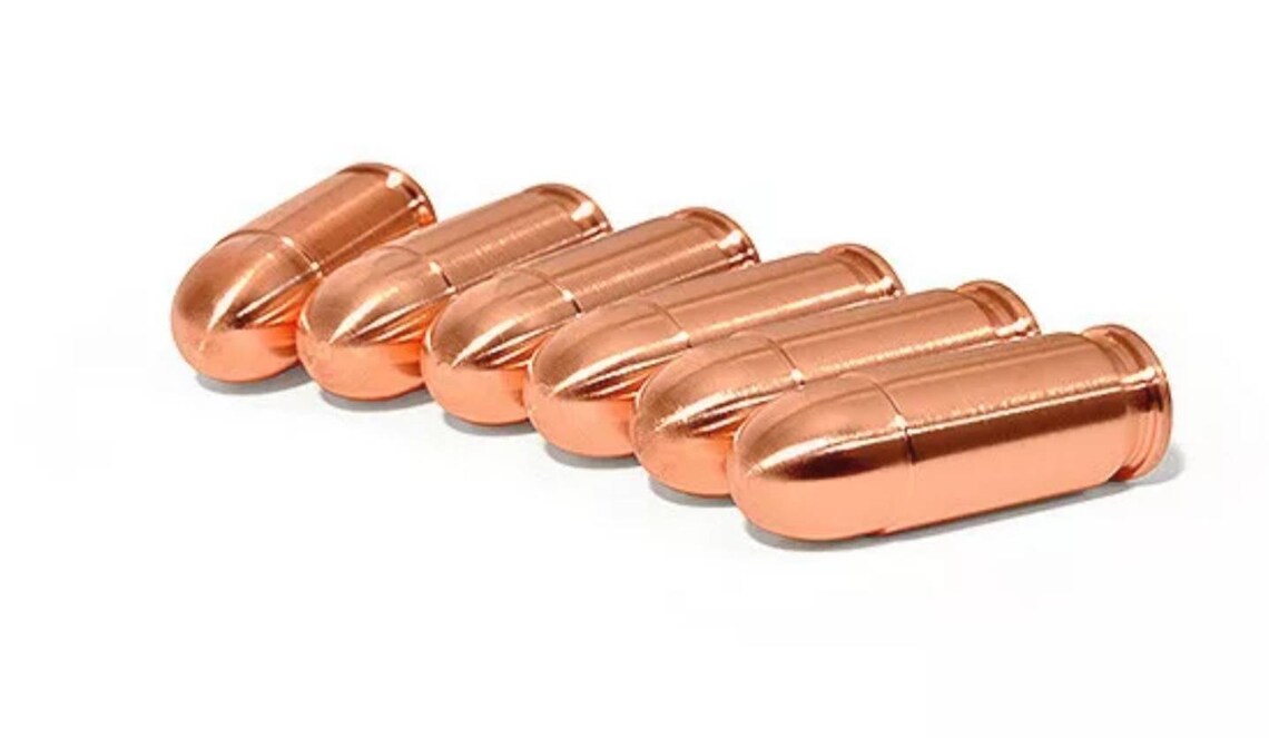 45 caliber bullet .999 fine Copper Bullion Etsy