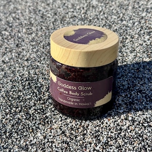 Organic Coffee Body Scrub, Handmade with Love in Hawaii, 4 oz.