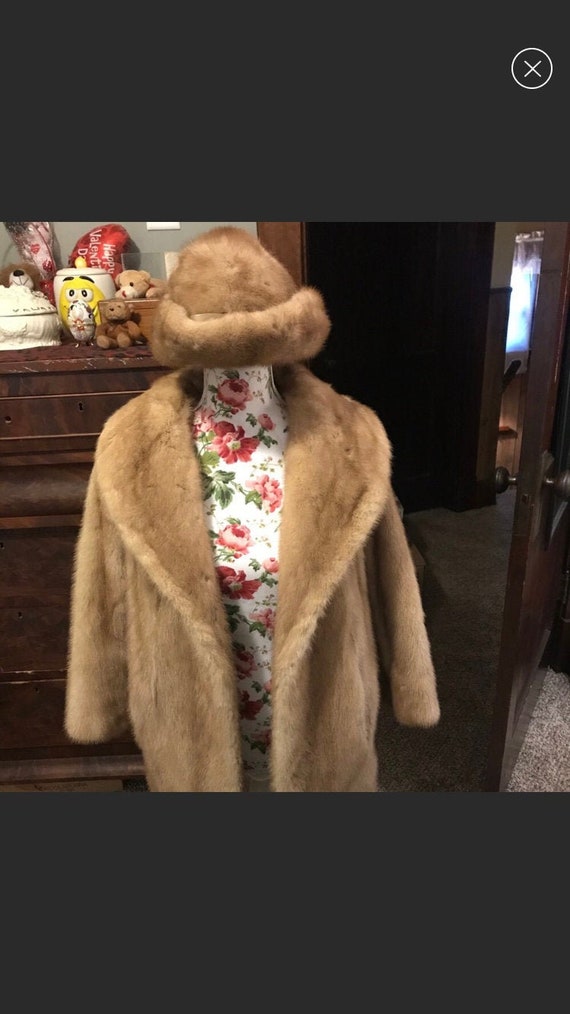 Vintage Pastel Mink Fur Coat