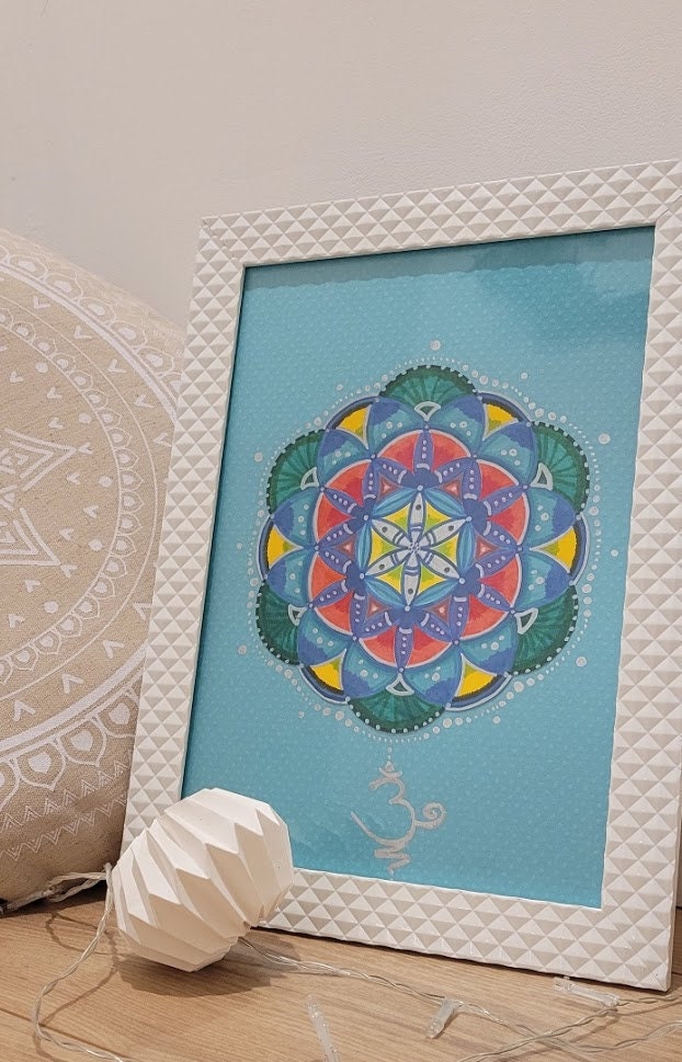 Dessin Mandala Fleur de Vie Fleur Java