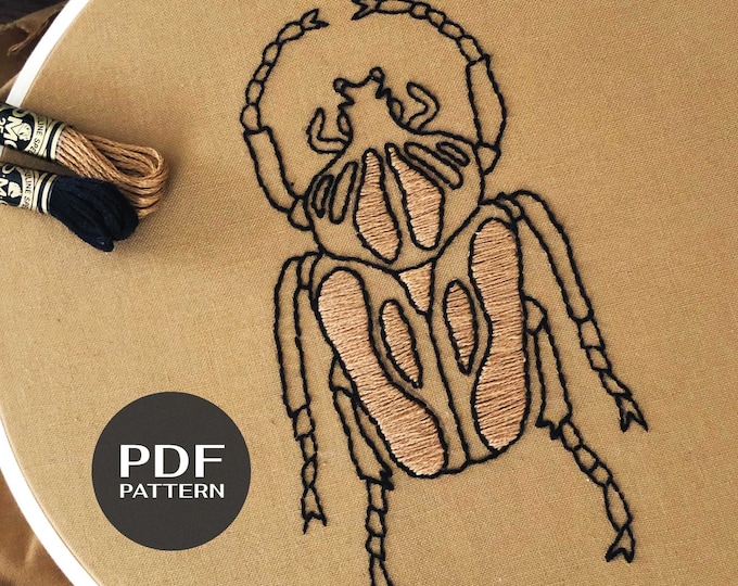 Printable Insects Embroidery Patterns Sheet, Butterfly Hand Embroidery ...