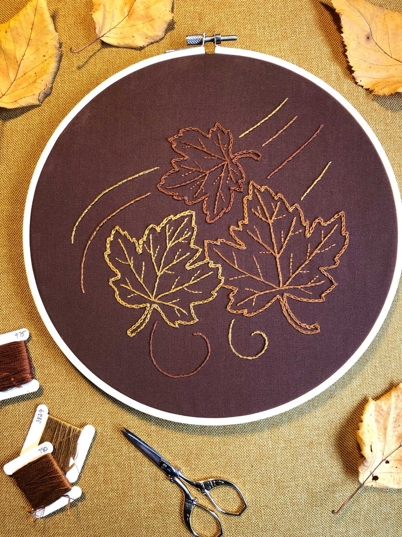 Fall Embroidery Pattern - Autumn Series - Hand Embroidery Pattern - PDF ...