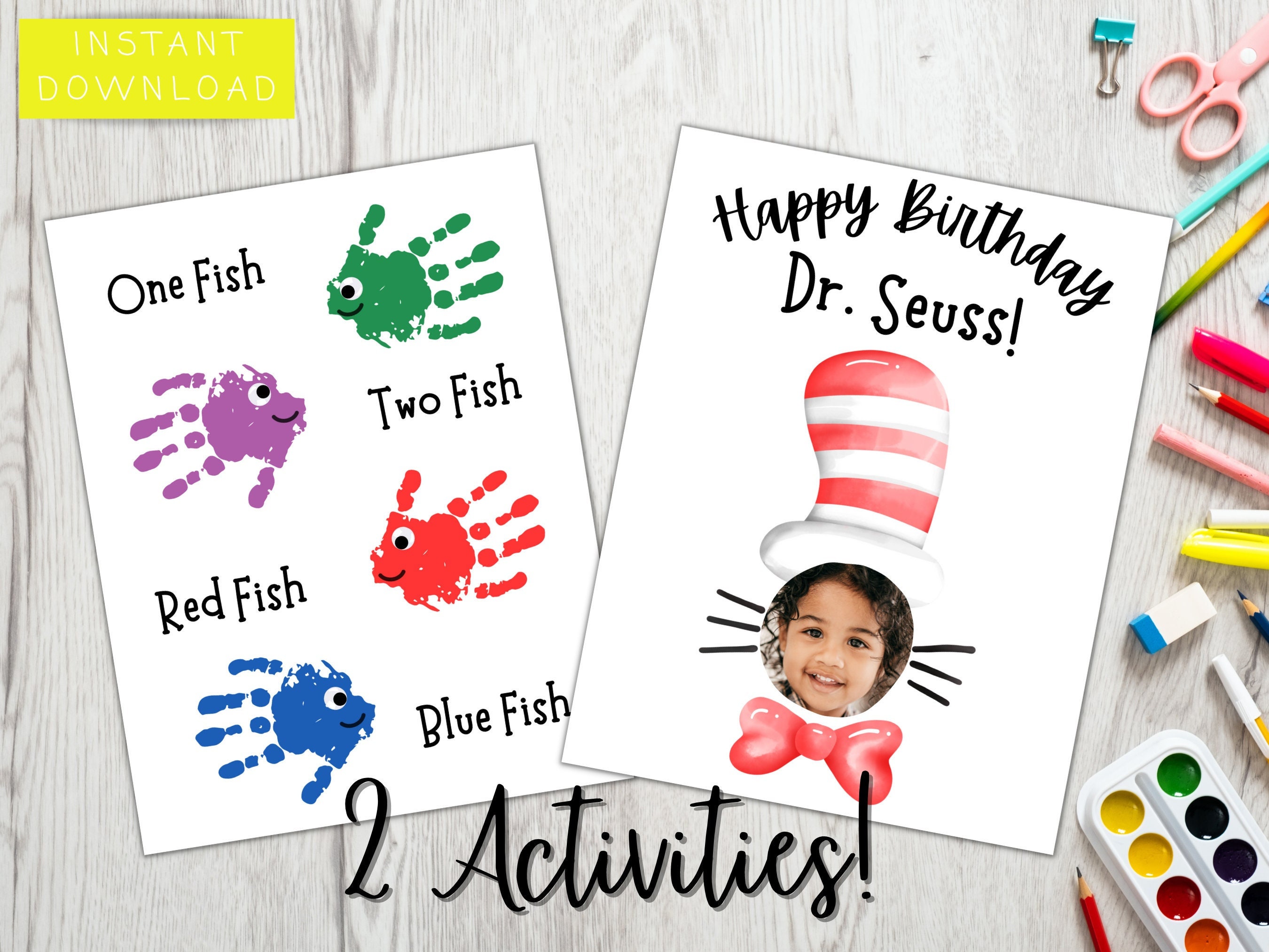 Dr. Seuss Day Activities Printable Cat 