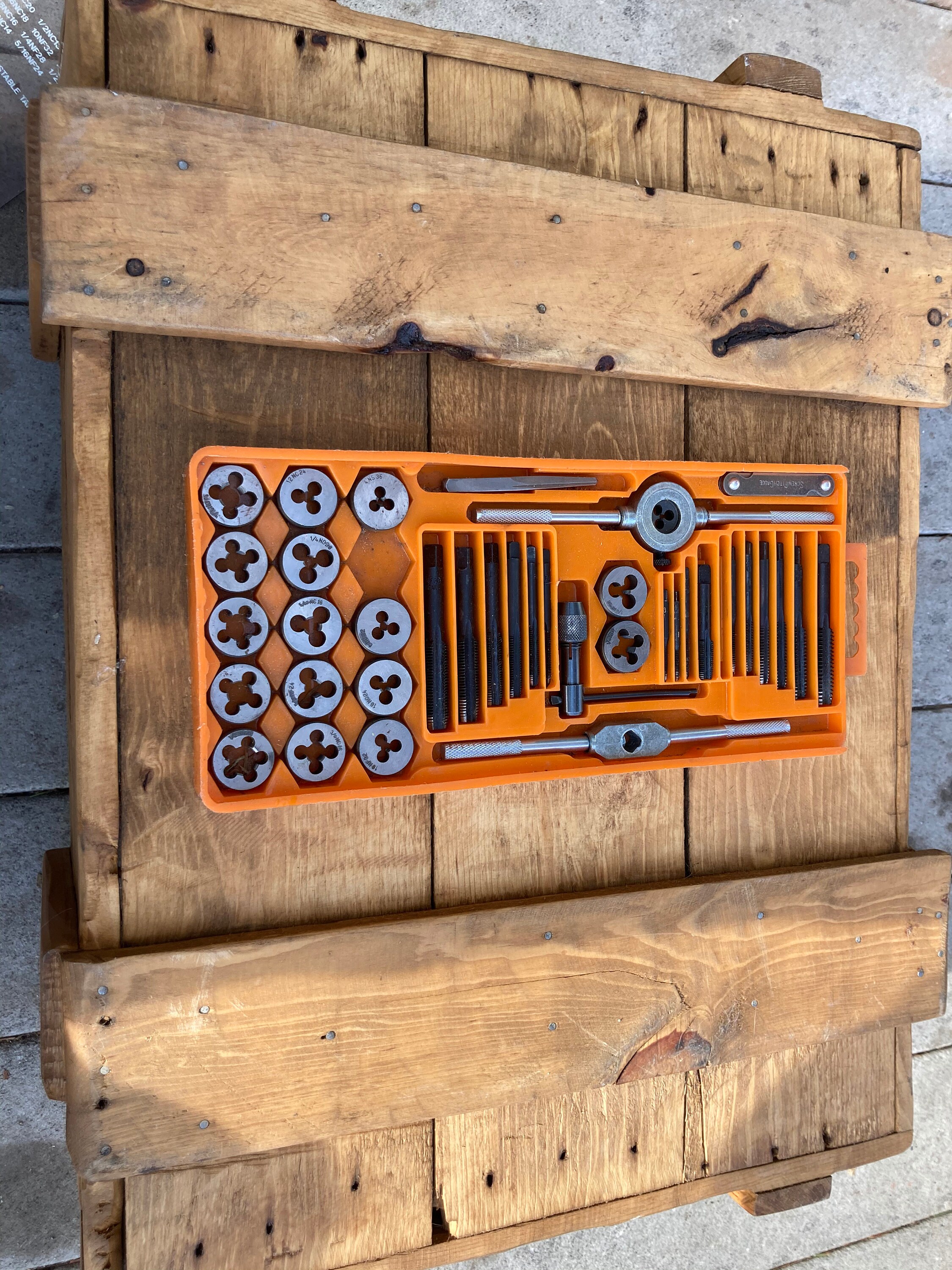 40 Pc Tap and Die Set NC & NF NPT Etsy Canada