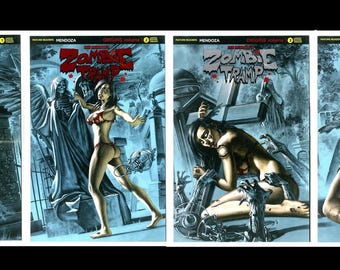 Zombie Tramp Origins AOD Collectables exclusive complete set of 4 issues #1,2,3,4 Action lab Danger zone 2017